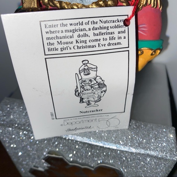 1991 Department 56 Nutcracker Ornament Hand Painted w/ Tags VGC HTF VTG - Picture 4 of 11